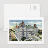 Buiten Uitzicht van het Staatsgebouw # Briefkaart (Voorkant / Achterkant)