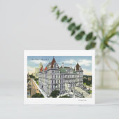 Buiten Uitzicht van het Staatsgebouw # Briefkaart (Staand voorkant)