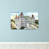 Buiten Uitzicht van het Staatsgebouw # Canvas Afdruk (Insitu (Houten vloer))