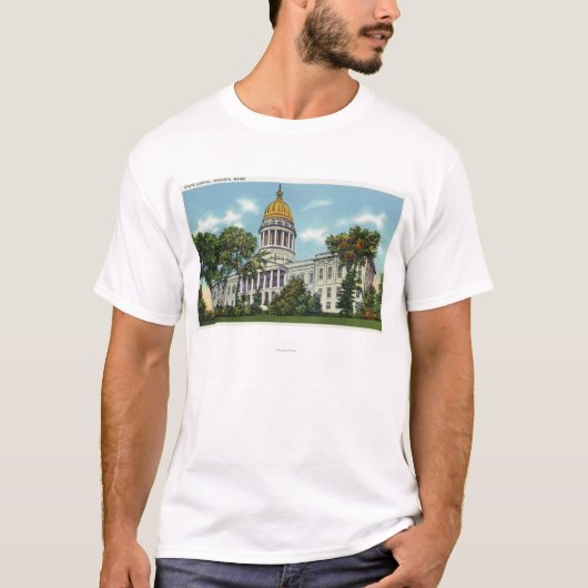 Buiten Uitzicht van het Staatsgebouw nr. 2 T-shirt (Voorkant)
