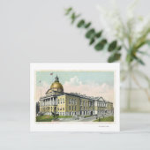 Buiten Uitzicht van het Staatshuis # 2 Briefkaart (Staand voorkant)