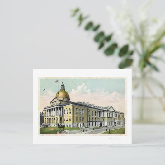 Buiten Uitzicht van het Staatshuis # 2 Briefkaart (Staand voorkant)