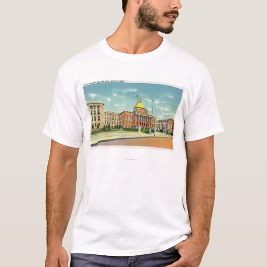 Buiten Uitzicht van het Staatshuis voor baken T-shirt (Voorkant)