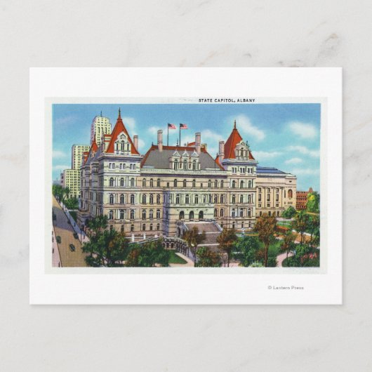 Buiten Uitzicht van het staatskapitaal Briefkaart (Voorkant)