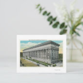 Buiten Uitzicht van het staatsonderwijsgebouw Briefkaart (Staand voorkant)