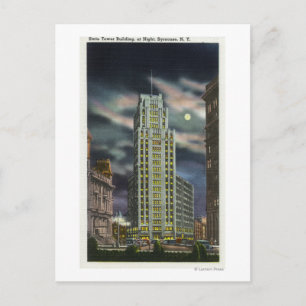 Buiten Uitzicht van het staatstowergebouw bij nach Briefkaart