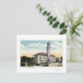 Buiten Uitzicht van het stadhuis Briefkaart (Staand voorkant)