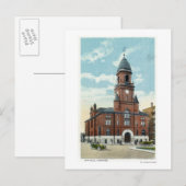 Buiten Uitzicht van het stadhuis Briefkaart (Voorkant / Achterkant)