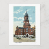 Buiten Uitzicht van het stadhuis Briefkaart (Voorkant)