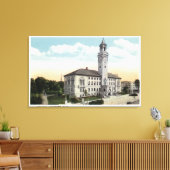 Buiten Uitzicht van het stadhuis Canvas Afdruk (Insitu (Woonkamer))