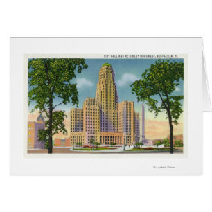 Buiten Uitzicht van het stadhuis en de McKinley