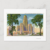 Buiten Uitzicht van het stadhuis en de McKinley Briefkaart (Voorkant)