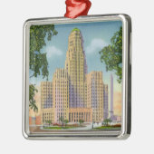 Buiten Uitzicht van het stadhuis en de McKinley Metalen Ornament (Links)