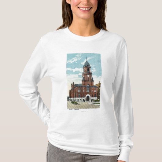 Buiten Uitzicht van het stadhuis T-shirt (Voorkant)