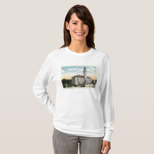 Buiten Uitzicht van het stadhuis T-shirt (Voorkant volledig)