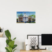 Buiten Uitzicht van het stadhuis van Memorial Poster (Thuiskantoor)
