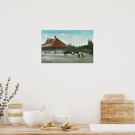 Buiten Uitzicht van het station Poster (Keuken)