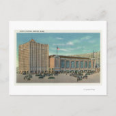 Buiten Uitzicht van het station van het noorden Briefkaart (Voorkant)