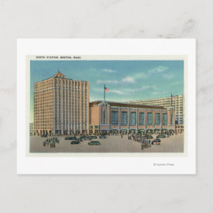 Buiten Uitzicht van het station van het noorden Briefkaart