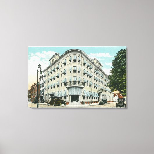 Buiten Uitzicht van het Stuyvesant Hotel Canvas Afdruk (Voorkant)