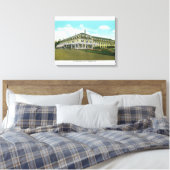 Buiten Uitzicht van het Twin Mt House Canvas Afdruk (Insitu (Slaapkamer))