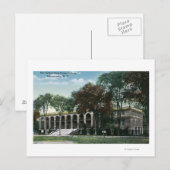 Buiten Uitzicht van het Uniecollege Gymnasium Briefkaart (Voorkant / Achterkant)