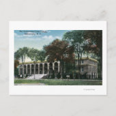 Buiten Uitzicht van het Uniecollege Gymnasium Briefkaart (Voorkant)