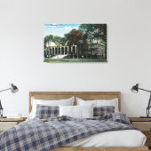 Buiten Uitzicht van het Uniecollege Gymnasium Canvas Afdruk (Insitu (Slaapkamer))