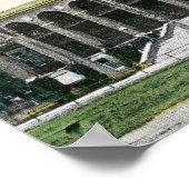 Buiten Uitzicht van het Uniecollege Gymnasium Poster (Hoek)