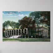 Buiten Uitzicht van het Uniecollege Gymnasium Poster (Voorkant)