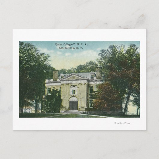 Buiten Uitzicht van het Uniecollege YMCA Briefkaart (Voorkant)