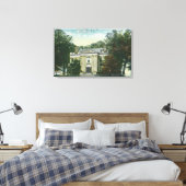 Buiten Uitzicht van het Uniecollege YMCA Canvas Afdruk (Insitu (Slaapkamer))