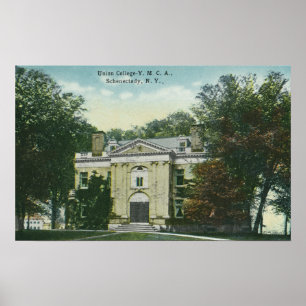 Buiten Uitzicht van het Uniecollege YMCA Poster