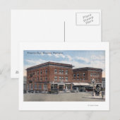 Buiten Uitzicht van het Wenatchee Hotel Briefkaart (Voorkant / Achterkant)