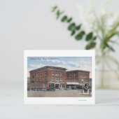 Buiten Uitzicht van het Wenatchee Hotel Briefkaart (Staand voorkant)