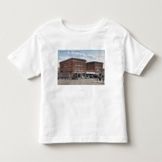 Buiten Uitzicht van het Wenatchee Hotel Kinder Shirts (Voorkant)