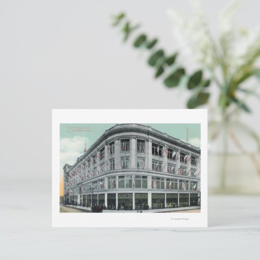 Buiten Uitzicht van het Witte Huis Briefkaart (Staand voorkant)