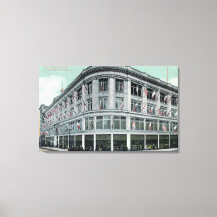 Buiten Uitzicht van het Witte Huis Canvas Afdruk