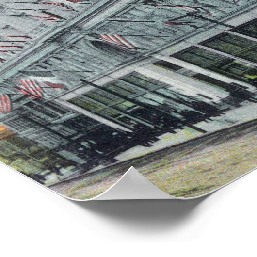 Buiten Uitzicht van het Witte Huis Poster (Hoek)