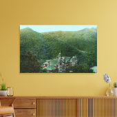 Buiten Uitzicht van het Witter Springs Hotel Canvas Afdruk (Insitu (Woonkamer))