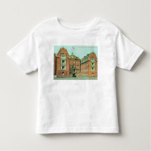 Buiten Uitzicht van het ziekenhuis Hahnemann Kinder Shirts