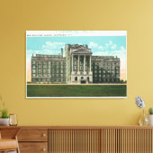 Buiten Uitzicht van het ziekenhuis van New Physici Canvas Afdruk (Insitu (Woonkamer))