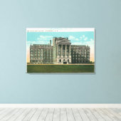 Buiten Uitzicht van het ziekenhuis van New Physici Canvas Afdruk (Insitu (Houten vloer))