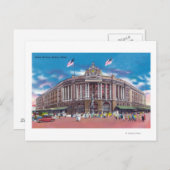 Buiten Uitzicht van het Zuidstation Briefkaart (Voorkant / Achterkant)