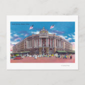 Buiten Uitzicht van het Zuidstation Briefkaart (Voorkant)