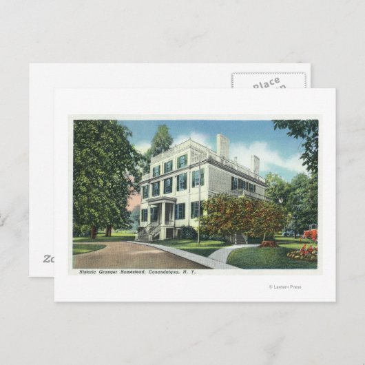 Buiten Uitzicht van Historic Granger Homestead Briefkaart (Voorkant / Achterkant)