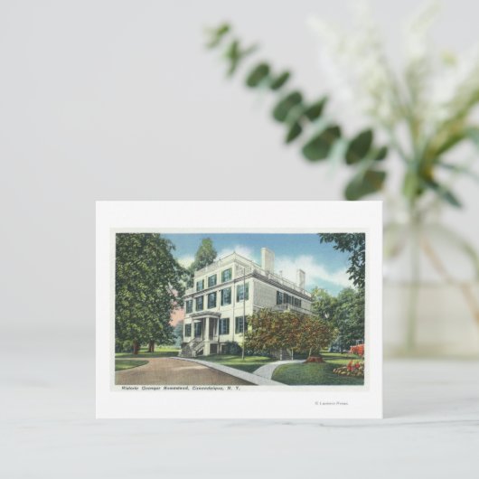 Buiten Uitzicht van Historic Granger Homestead Briefkaart (Staand voorkant)