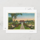 Buiten Uitzicht van Hoopes Gardens Club House Briefkaart (Voorkant / Achterkant)