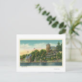 Buiten Uitzicht van Hopewell Hall Briefkaart (Staand voorkant)