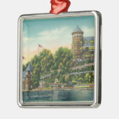 Buiten Uitzicht van Hopewell Hall Metalen Ornament (Links)